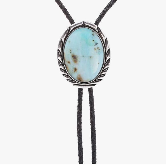 Gemstone Bolo Tie - Picture 2 of 4